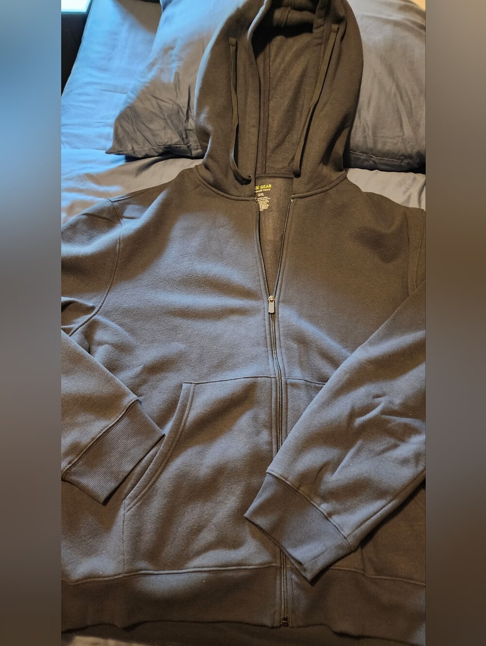 Men's Full-Zip Hooded Sweatshirt - Slate Blue